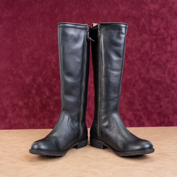 Sofft Woman Black Leather Comfortable Western Riding Zip Knee Boots size 6.5 - Picture 2 of 9
